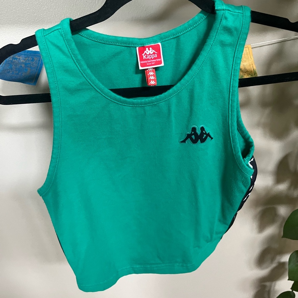 KAPPA green cropped tank
